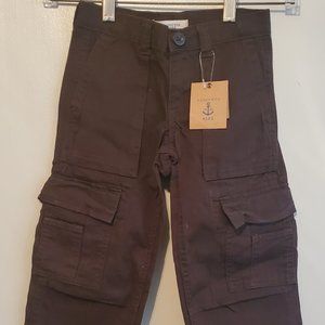 NWT Kid’s Lands End Brown Cargo Pants Size 5